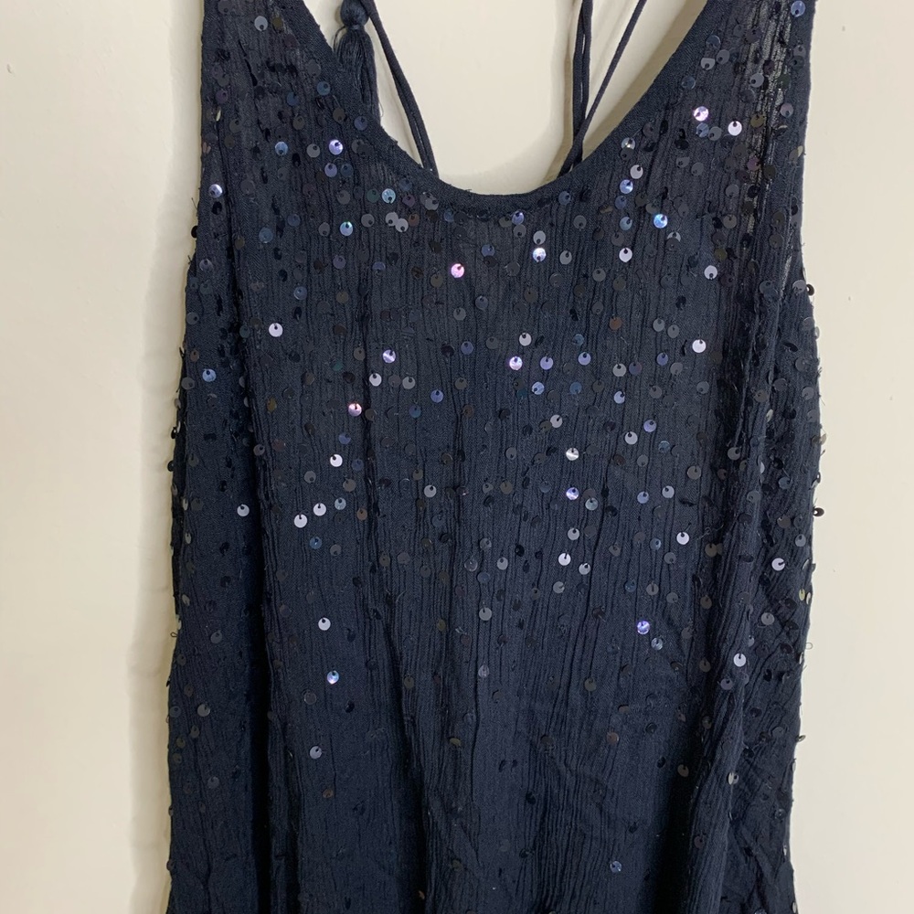 NWT free People just watch me sequin slip halter - Picture 3 of 6